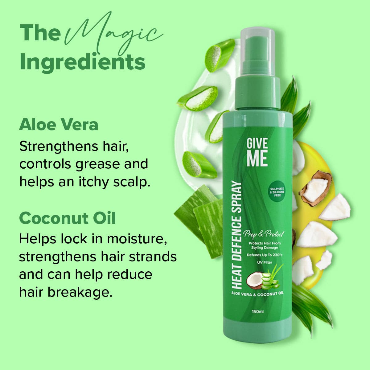 Aloe vera and coconut oil for hair straightening sales