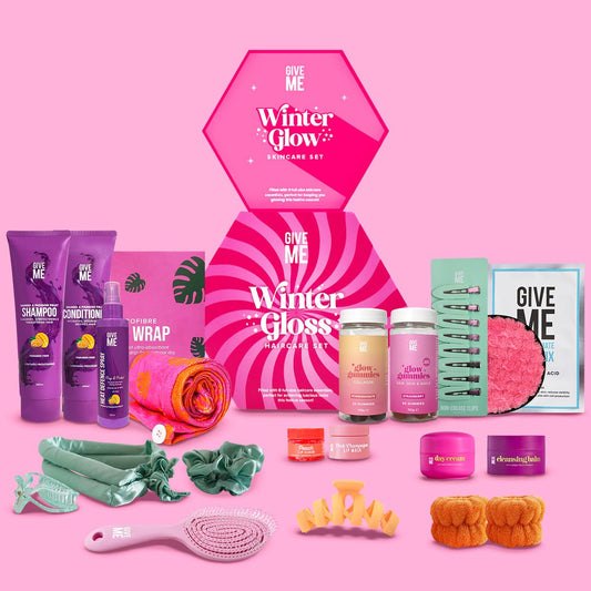 The Hexagon Hair & Skin Gift Set Stack - Give Me Cosmetics